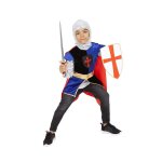 Dguisement de chevalier avec top et accessoires 5 - 8 ans - bleu