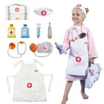 Dguisement de jeu de rle de docteur, ensemble de 9 pices, jouets educatifs de docteur avec sac de ...