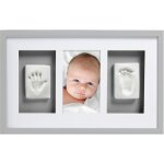 Deluxe main et empreinte cadre baby keepsake avec kit d'impression inclus - perfect baby keepsake ou ...