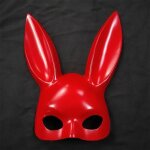 Demi - masque d'halloween avec oreilles de lapin, bunny 256, cosplay, dance costume, party masade, tim ...
