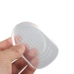 Demi - semelle de chaussure en gel de silicone souple, 1 paire, soins des pieds, augmente le talon, soulagemen ...
