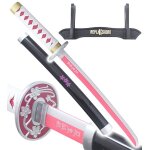 Demon slayer mini katana kanao tsuyuri epee en bois kimetsu no yaiba sabre - 45cm