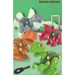 D�montage dinosaure enfant jouet, bricolage jeux construction , 4 dinosaures avec outils cadeau pour ...