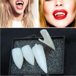 Dents de vampire, accessoires pour fte d'halloween, fanges du diable, lbv, 4 pices / lot