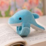 Dessin anim dauphin bleu poupe peluche dauphin bracelet anneau pop sac filles porte - cls petit pendentif ...