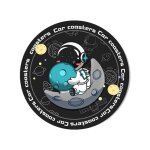 Dessous de verre en silicone non ald pour bouteille d'eau de voiture, sous - verre de tasse de dessin ...