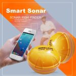 Dtecteur de poisson intelligent sous - marin avec capteur sonar sans fil sondeur pche en plein air