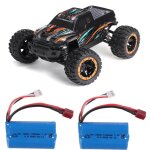 Avec deux batteries 1 / 16 2. 4g 4wd 45 km / h brushless rc voiture lumi�re led camion tout - terrain ...