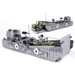 Deux morceaux - blocs de construction de remorque de navire d'atterrissage de s�rie militaire lcm3, kits ...