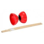 Diabolo enfant avec baguettes en bois, axe metal - jonglage, cirque - coloris aleatoire - plein air, ...