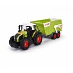 Dickie - tracteur claas remorque - 65 cm - jouet enfant - mcanisme roue libre - vhicule agricole - ...