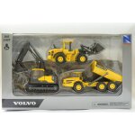 Die - cast coffret 3 engins de chantier volvo window box - new ray