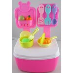 Dinette 19 pices rose
