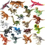 Dinosaure jurassique ensemble bloc de construction jouet figure indoraptor velociraptor triceratop t ...