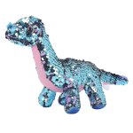 Dinosaure a paillettes reversible, jouet en peluche a paillettes pour enfants, cadeau d'anniversaire ...
