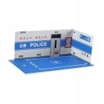 Diorama 1 / 24 garage pour voiture, modèle de véhicule, parking pour micro blue Diorama 1 / 24 garage pour voiture, modèle de véhicule, parking pour micro blue