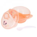 Disney baby - bol bb avec ventouse, couvercle et cuillire
