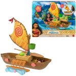 Disney - coffret la grande pirogue de vaiana figurines et accessoires