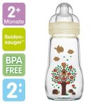 Disney - mam - biberon en verre 260 ml sans bpa 2 + mois