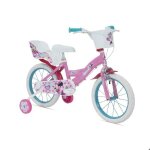Bicyclette - disney minnie - 16 pouces - cestino inclus - rotelles stabilisatrices