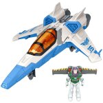 Disney pixar buzz l eclair vaisseau de combat xl - 15 50 cm et figurine buzz l eclair 13 cm et son jet ...