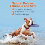 Disques volants en caoutchouc pour chien, jouet ecologique, flottant, rsistant aux ovni, morsure, matriel ...
