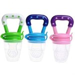 Distributeur de fruits pour bb - 100 % silicone de qualit alimentaire, multifonction, sans danger ...