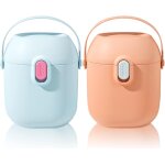 Distributeur de lait en poudre pour bébé, 2 pièces distributeur de lait en poudre portable, etanche a ... Distributeur de lait en poudre pour bébé, 2 pièces distributeur de lait en poudre portable, etanche a ...