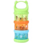 Distributeur de lait en poudre pour bébé, biberon portable a 3 couches pour aliments (vert) Distributeur de lait en poudre pour bébé, biberon portable a 3 couches pour aliments (vert)