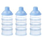 Distributeur de lait en poudre indpendant et empilable a 4 compartiments, sans bpa, portable pour aliments ...