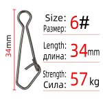 Dndyuju crochet de pche en acier inoxydable, goupille a pression, clip a verrouillage rapide, accessoires ...