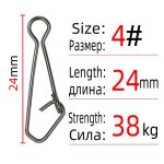 Dndyuju crochet de pche en acier inoxydable, goupille a pression, clip a verrouillage rapide, accessoires ...