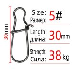 Dndyuju crochet de pche en acier inoxydable, goupille a pression, clip a verrouillage rapide, accessoires ...