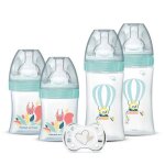 Dodie lot de 4 biberons naissance tétine plate anti - colique (2x150ml et 2x270ml), + une sucette naissance ... Dodie lot de 4 biberons naissance tétine plate anti - colique (2x150ml et 2x270ml), + une sucette naissance ...
