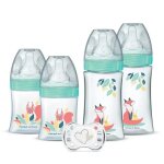 Dodie lot de 4 biberons naissance tétine ronde anti - colique (2x150ml et 2x270ml), + une sucette naissance ... Dodie lot de 4 biberons naissance tétine ronde anti - colique (2x150ml et 2x270ml), + une sucette naissance ...