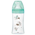 Dodie biberon anti - colique initiation + verre 3 vitesses debit 2 - 270ml - vert oiseaux