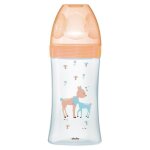 Dodie biberon sensation verre 270 ml beige biche 0 - 6 mois