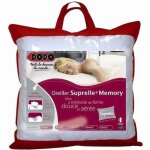 Dodo suprelle memory oreiller uni classique blanc 65 x 65 cm synthtique ergonomique