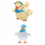 Dolity lot de 2 poules pondeuses en peluche douce et musicales interactives