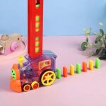Domino express, train domino electrique, jouets educatifs pour les enfants de plus de 3 ans (60 dominos) ...