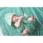 Domiva couverture nomade fluffy - 120 x 120 cm - coton / polyester - terracotta