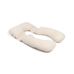 Doomoo coussin de grossesse et coussin d'allaitement maxxy - format xxl - ultra confortable, beige