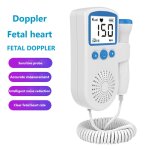 Doppler prénatal portable, sonde 3mhz, moniteur de battements de câ¿ur pour bébé, ecran lcd, détecteur ... Doppler prénatal portable, sonde 3mhz, moniteur de battements de câ¿ur pour bébé, ecran lcd, détecteur ...