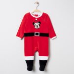 Dors - bien en velours mickey disney esprit nol - rouge moyen