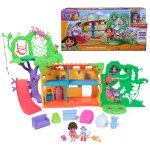 Dora, coffret maison de la for�t tropicale, figurines dora et babouche, meubles pour maison de poup�e, ...