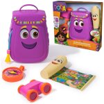 Dora - sac a dos + accessoires - sac d'aventure avec carte, jumelles & boussole - faites bouger ses yeux ...