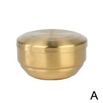 Double bol a riz en acier inoxydable coren avec couvercle, bol a soupe, bol a riz a la vapeur anti - ...