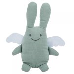 Doudou ange lapin musical - céladon - 24cm - trousselier Doudou ange lapin musical - céladon - 24cm - trousselier
