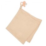 Doudou attache tetine - jeanne ecru