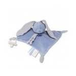 Doudou babynat baby'nat lapin lange bleu plat bn0619 Doudou babynat baby'nat lapin lange bleu plat bn0619